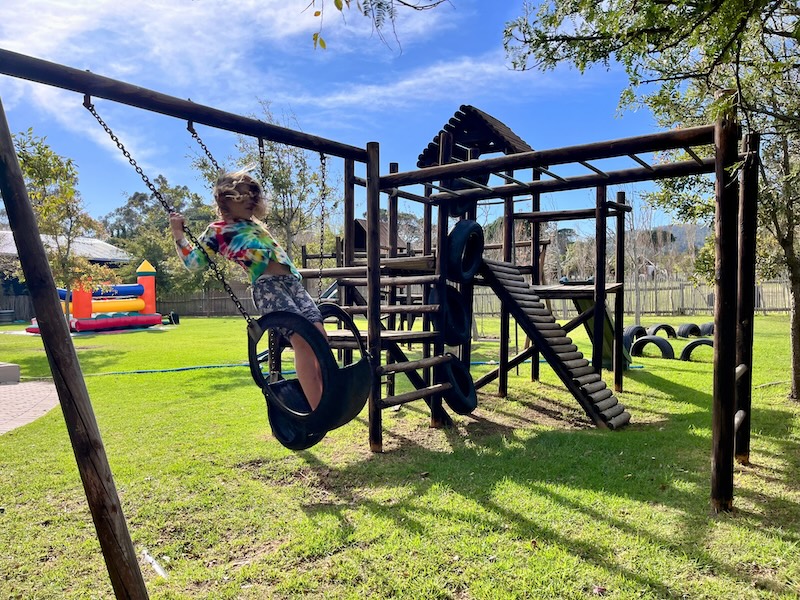 Mondeor Girl on swing