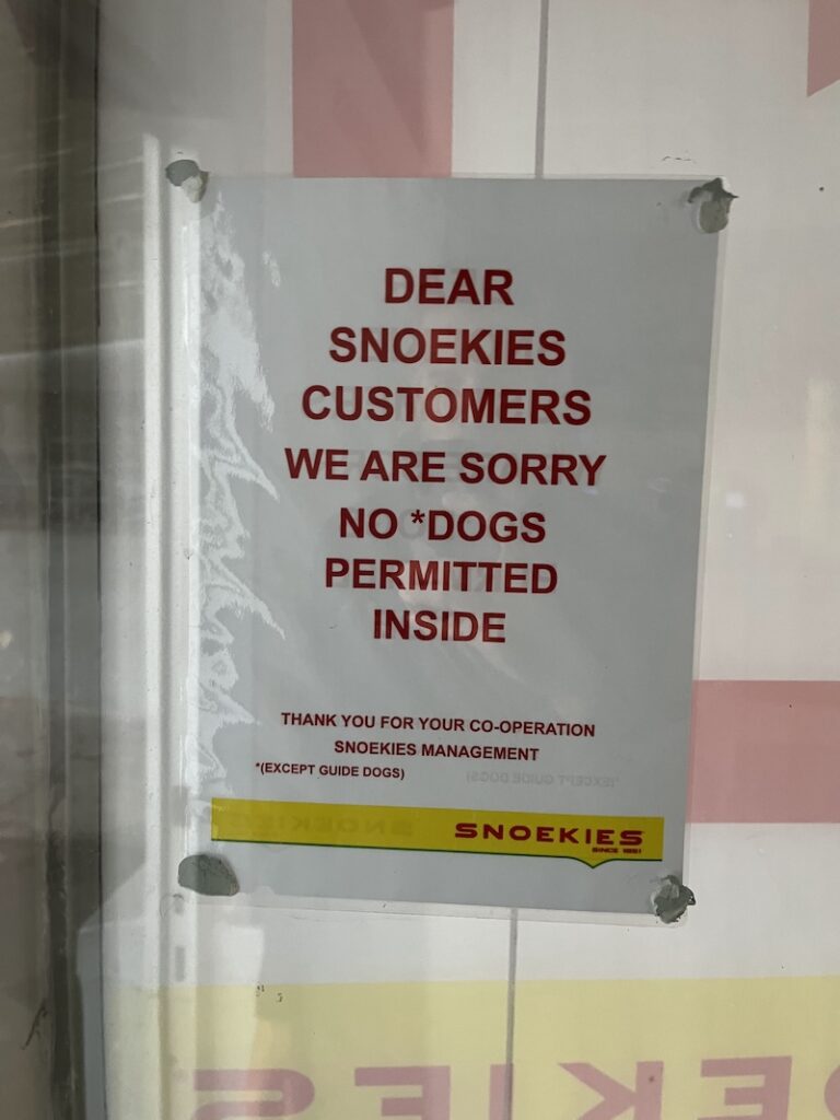 Snoekies No Dogs Permitted
